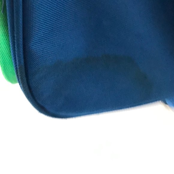 Vintage United Colors of Benetton Blue Green Red Duffel Travel Bag Weekender - Picture 14 of 16